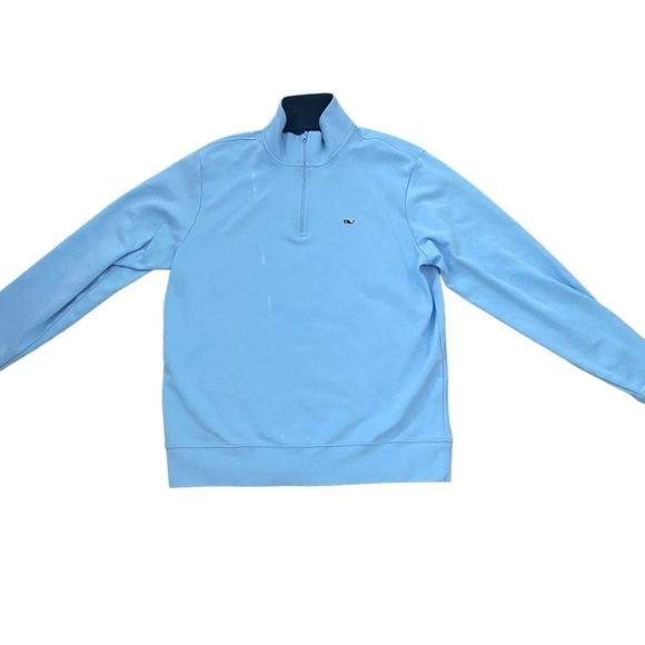 Vineyard Vines Men’s Blue 1/4 Zip Pullover Shirt Sz Small - Picture 1 of 5